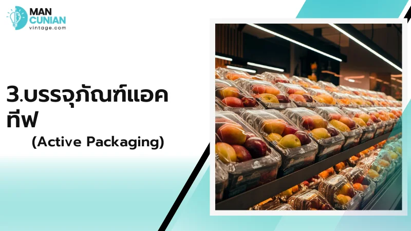 3.บรรจุภัณฑ์แอคทีฟ (Active Packaging)