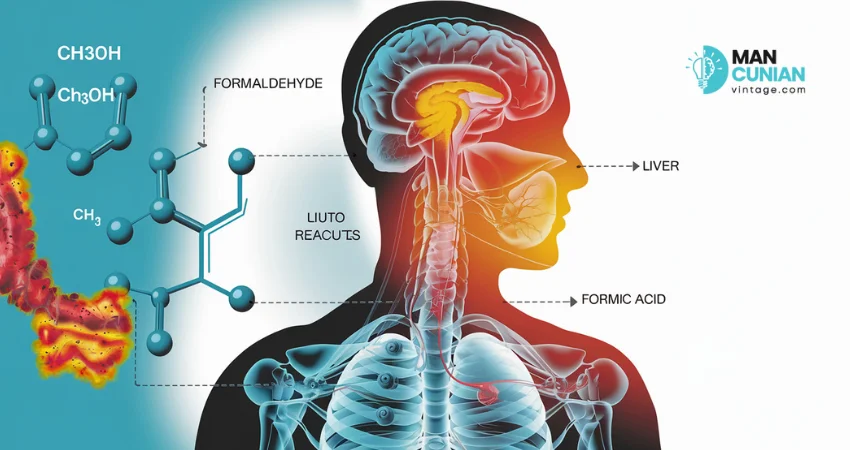 โครงสร้างและการทำลายสุขภาพของเมทานอลในร่างกายจากสุราเถื่อน